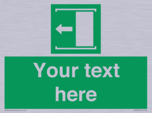 Custom Slide to Open Sign